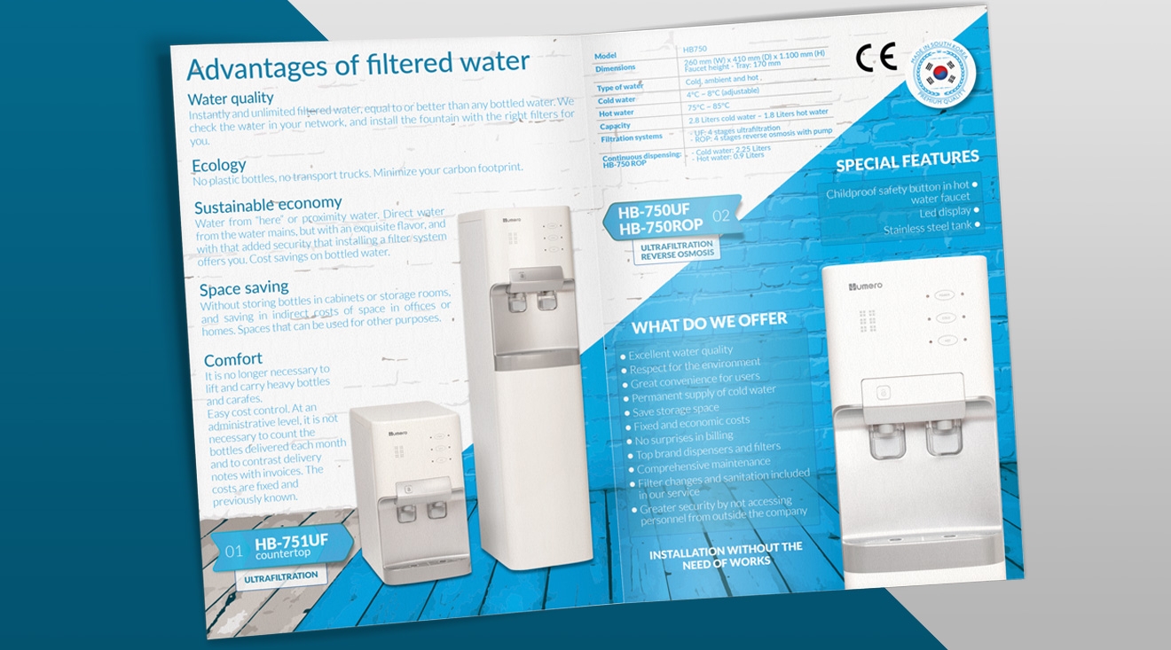 Díptico de producto